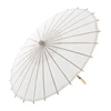 A0389 Victorian Party Shower 32inches Wholesale Stock Wedding Decoration White Paper Parasol Craft Paper Umbrella