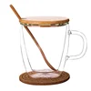 450ml Vintage Arabic Tea Set Glass Coffee Cup With Lid Turkish Drinkware Coffee Tea Glass