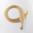 Fashionable Color Free Sample Brazilian Human Hair Full Cuticle Aligned I Tip Hair Extension Virgin