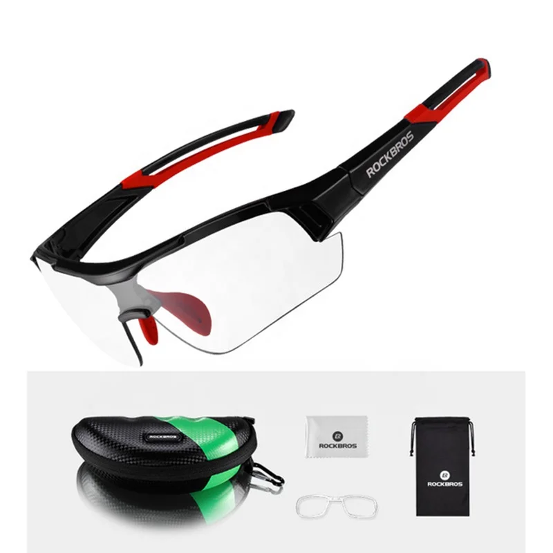 ZOYOSPORTS OEM Outdoor Transparent lens Bicycle Bike Riding Cycling Photochromic Riding Sports Sunglasses, Red&green
ZOYOSPORTS OEM Outdoor Transparent lens Bicycle Bike Riding Cycling Photochromic Riding Sports Sunglasses, Red&green