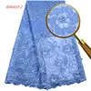 beaded chiffon fabric African Wedding Lace Fabric High Quality Embroidered Lace Fabrics 1573