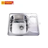 Professional stainless steel portable sink custom made kitchen sinks with drainboard