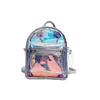 Summer Small Transparent PVC Back pack Reflective Hologram Clear Beach Holographic Bag