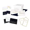 4x6 Gold Foil 100 Pack Custom Greeting Cards Assorted With Gift Box