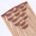 Hair Extension Hair Clip In Extension Wholesale 100% Blonde Nature Brazilian Hair Human Clip In Hair Extension