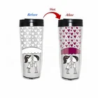 Gadget 2019 cold color changing cup custom plastic tumbler cups logo personalized custom cups for wedding return gift