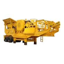 Wet Material Stone Jaw Crusher Wheel Mounted Mobile Crushing And Screening Plant
