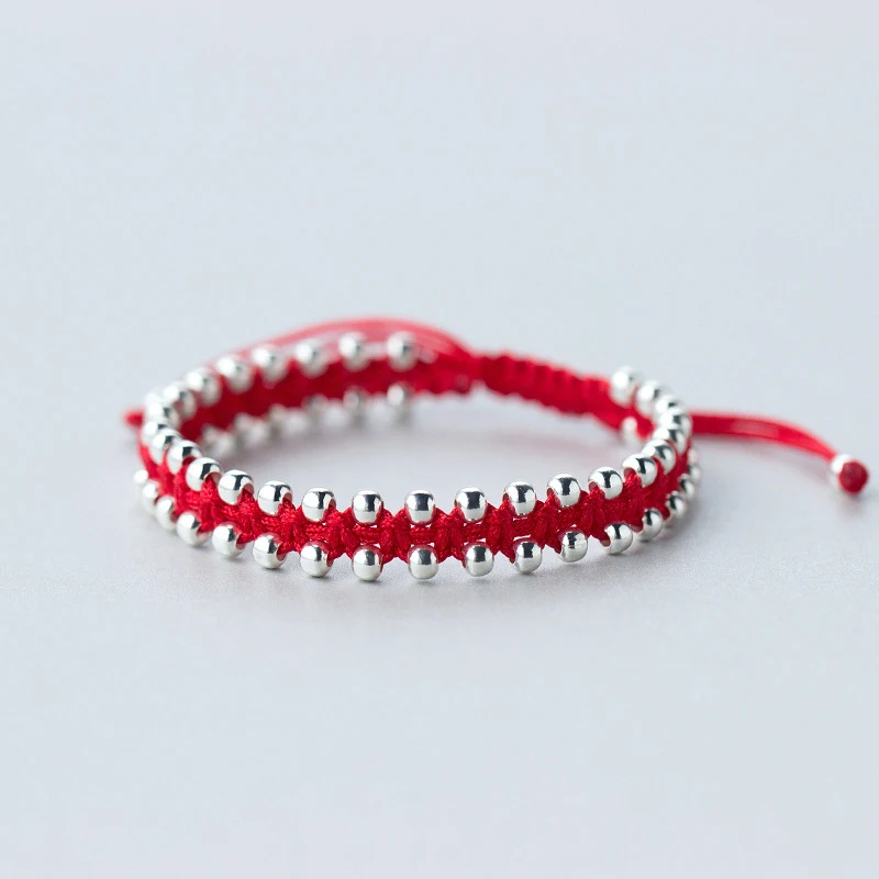 Fashion Couple Bracelets Jewelry 925 Sterling Silver Red Black Rope Strand Beads Beaded Bracelets Jewelry
Fashion Couple Bracelets Jewelry 925 Sterling Silver Red Black Rope Strand Beads Beaded Bracelets Jewelry