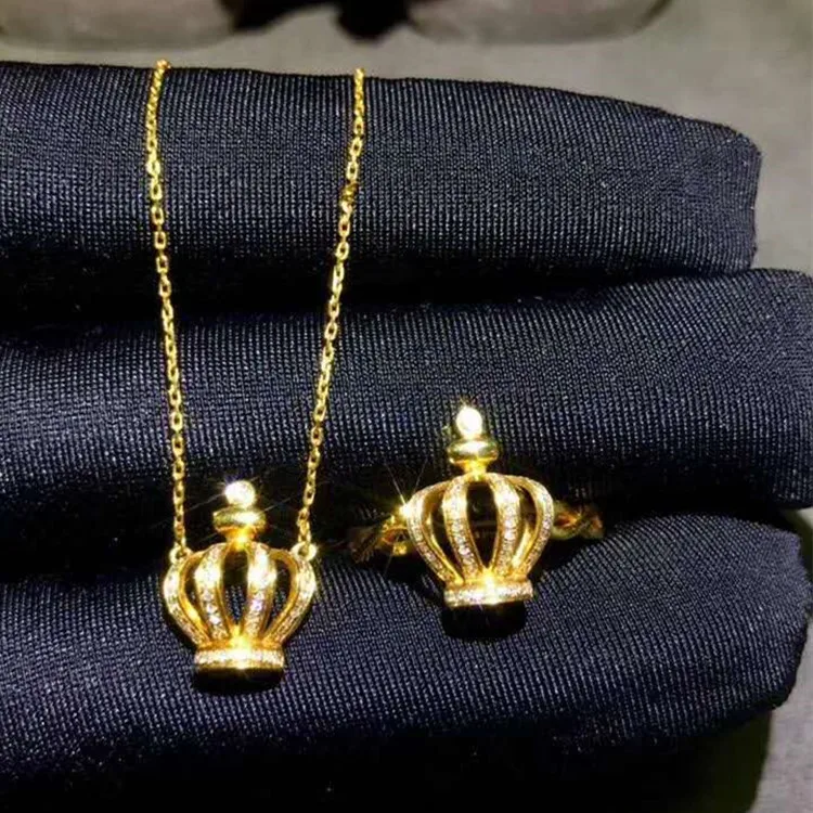 Colorful South Africa real diamond jewelry set dubai 18k gold South Africa real diamond pendant necklace ring set
Colorful South Africa real diamond jewelry set dubai 18k gold South Africa real diamond pendant necklace ring set