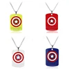 Factory Direct Sale Simple Design Fashion Charm Captain America Shield Necklace Gifts
