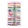 Multicolor knot rope braided lucky woven friendship adjustable bracelet