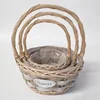 New product china supplier rectangular Boat Shaped Willow Wicker Basket