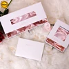 Sun Nature full set luxury hair extension Packaging pink gift box with satin and PVC window