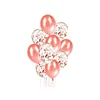 20 Pieces Rose Gold Confetti Balloons,12 Inches Latex Party Balloons Great for Bridal Shower Decorations Weddings,