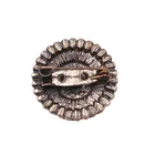 High Quality Round Rhinestone Alloy Brooches For Women