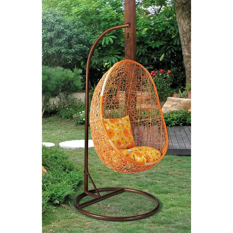 Besy selling outdoor patio furniture swing rattan hanging egg chair