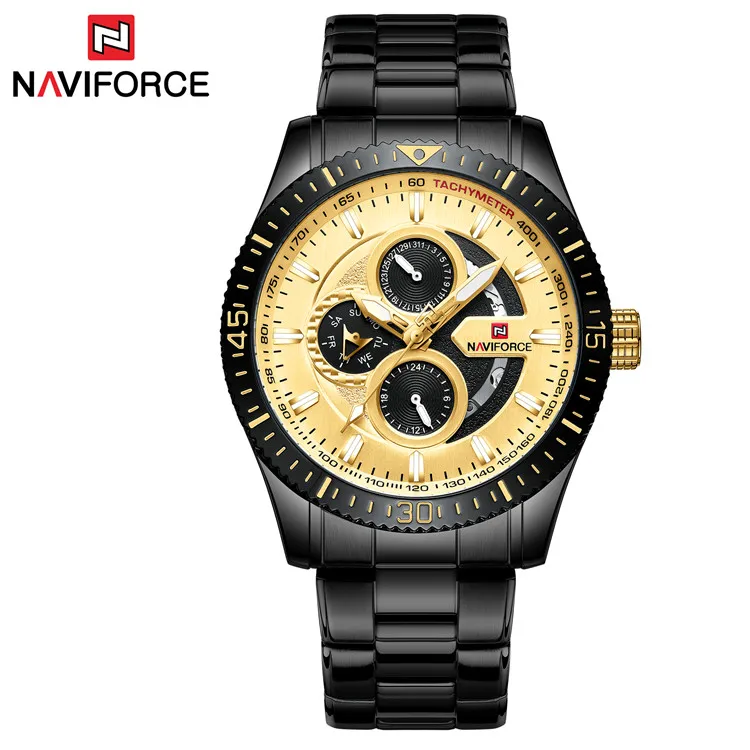 NAVIFORCE 9140 Watches Men's Luxury Brand NAVIFORCE Men Sports Watches Men's Waterproof Full Steel Quartz 24 Hours Watch
NAVIFORCE 9140 Watches Men's Luxury Brand NAVIFORCE Men Sports Watches Men's Waterproof Full Steel Quartz 24 Hours Watch
