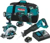 2019 New Offer For-Makita Power Tool Combo Kit 18-Volt LXT Lithium-Ion Brushed Cordless (5-Tool)