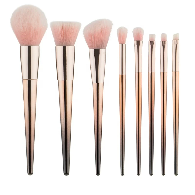 8pcs Synthetic Hair Gradient Color Handle Portable Makeup Brushes Set with Private Label
8pcs Synthetic Hair Gradient Color Handle Portable Makeup Brushes Set with Private Label
