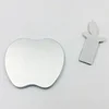 China Wholesale metal usb flash drive special design Promotion ultra slim card usb stick apple shape aluminium card usb disk