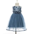 2019 Wholesale Toddlers Little Baby Girls Embroidery Tulle Party Princess Dresses Flower Girl Dresses Princess Dress