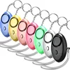 Promotional 130DB High Level Sound LED Personal Alarm Keychain With Key Ring LED Light