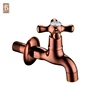 Cross handle antique bronze tap bibcock washing machine outdoor faucet for Garden