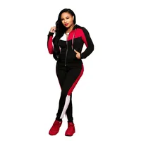 Women's 2 Pieces Tracksuit - v- Neck Long Sleeve Top Stripe Long Pants Jumpsuit Outfits Set - Sport
Women's 2 Pieces Tracksuit - v- Neck Long Sleeve Top Stripe Long Pants Jumpsuit Outfits Set - Sport