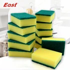 12 pcs/lot Long Life Thicken Cleaning Magic Sponge Dish Cleaning Cloth Scouring Pads For Kitchen baby bath sponge pad