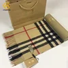 High quality custom flat edge paper tube cardboard round t shirt scarf package gift box