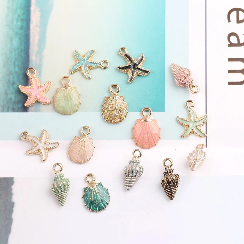Sea theme charm enamel zinc alloy colorful shell charm pendants sea turtle golden enamel shell DIY charm pendant, Gold plating
Sea theme charm enamel zinc alloy colorful shell charm pendants sea turtle golden enamel shell DIY charm pendant, Gold plating