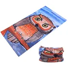 Kawaii Owl Child Headwear 100% Polyester Microfiber Submition Printing Bandana in Bulk