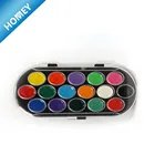 16 Colors Oval Semi-dry Water Color Paint Set