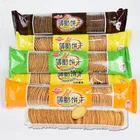 Halal OEM Snack Chocolate Flavor Round Cream Cracker Biscuit