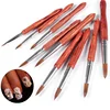 Ergonomic handle kolinsky hair acrylic nail brush nail brushes kolinsky acrylic brush gift box