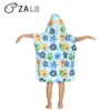 Kids Friendly Skin Double Side Printed 100% Microfiber Bathrobe Cute Cartoon Baby Kid's Bath Toddler Boys Girls Beach Towel