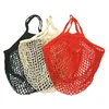 Reusable grocery tote mesh shopping cotton net bag