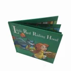 Custom colorful printing children cardboard book China square leather paper book printing and binding services