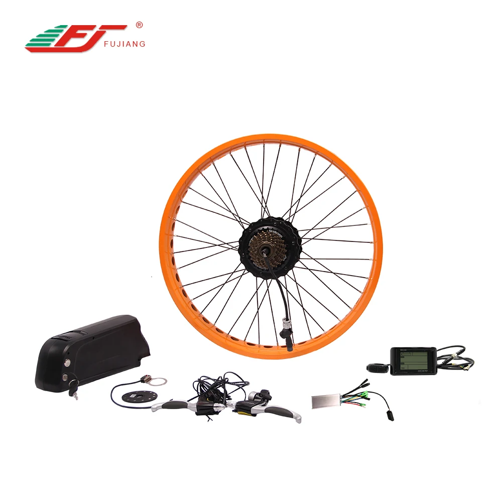 750w ebike motor conversion kit including 48v battery and charger, The wheel's color can be customized
750w ebike motor conversion kit including 48v battery and charger, The wheel's color can be customized