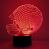 2019 Cute Sports Rugby Gift Accessories 3D LED Lamp Football Cap 3D Illusion USB Desk Table Light Lamp