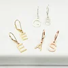 Fashion Jewelry Modern Gold Plated Initial Earrings Personalised Dangle Earrings Factory Wholesale