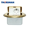 THORSMAN HTD-7 Copper pop up floor mounted electrical outlets Floor sockets