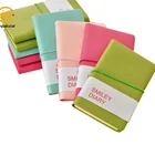 Customised A5A6 cute mini PU soft leather cover notebook gym plan diary book