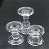 Hot selling long stem glass candle holder for big candle