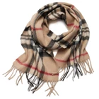 Pure cashmere plaid children's scarf autumn and winter parent-child warm scarf
