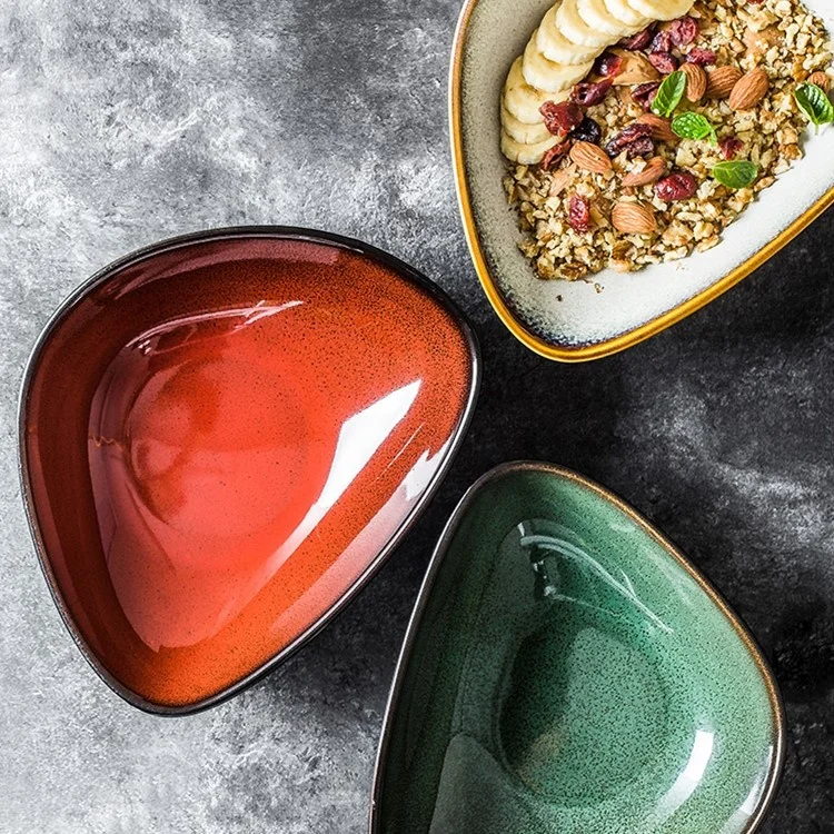European simple ceramic tableware irregular restaurantsalad bowl ceramic fruit plate, Red,green
European simple ceramic tableware irregular restaurantsalad bowl ceramic fruit plate, Red,green