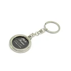 Insert Photo Picture Frame Keyring Circle Keychain