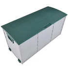 Home Plastic garden storage chest shed patio outdoor storage box bin