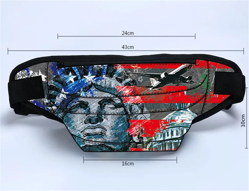 ONE 2 Design wholesale fashion travel custom print fanny pack waist bag for men, Customized
ONE 2 Design wholesale fashion travel custom print fanny pack waist bag for men, Customized
