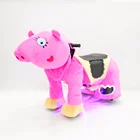 Coin Operated Stuffed Animal Ride Electric Pig Walking Rides
